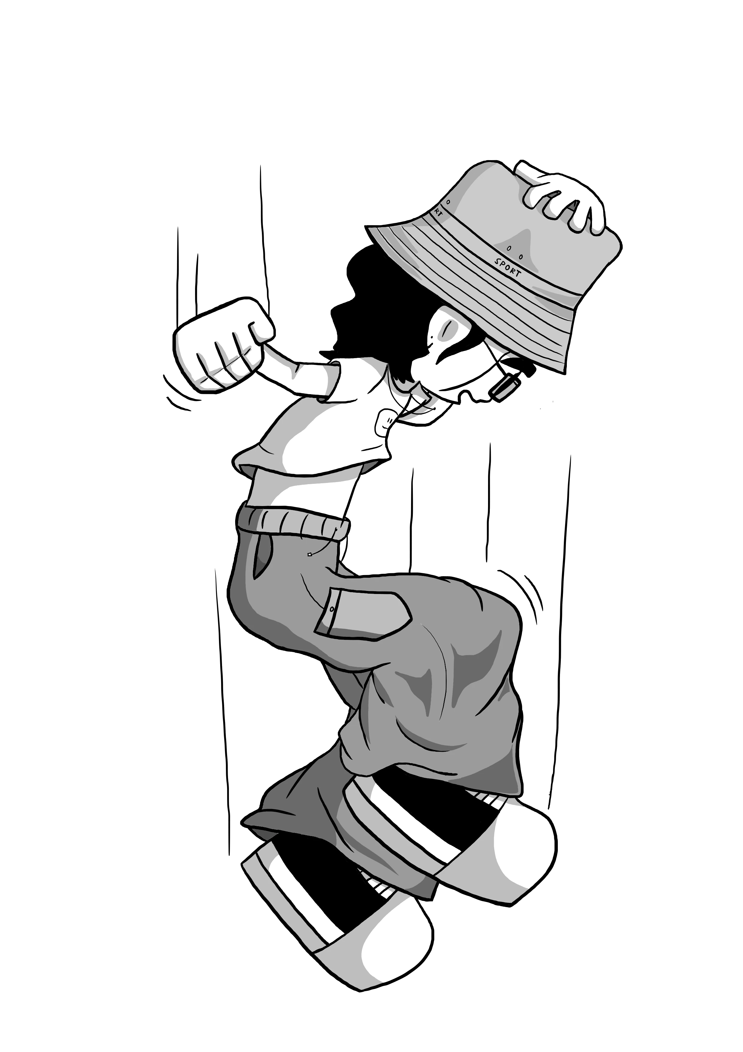 Person jumping