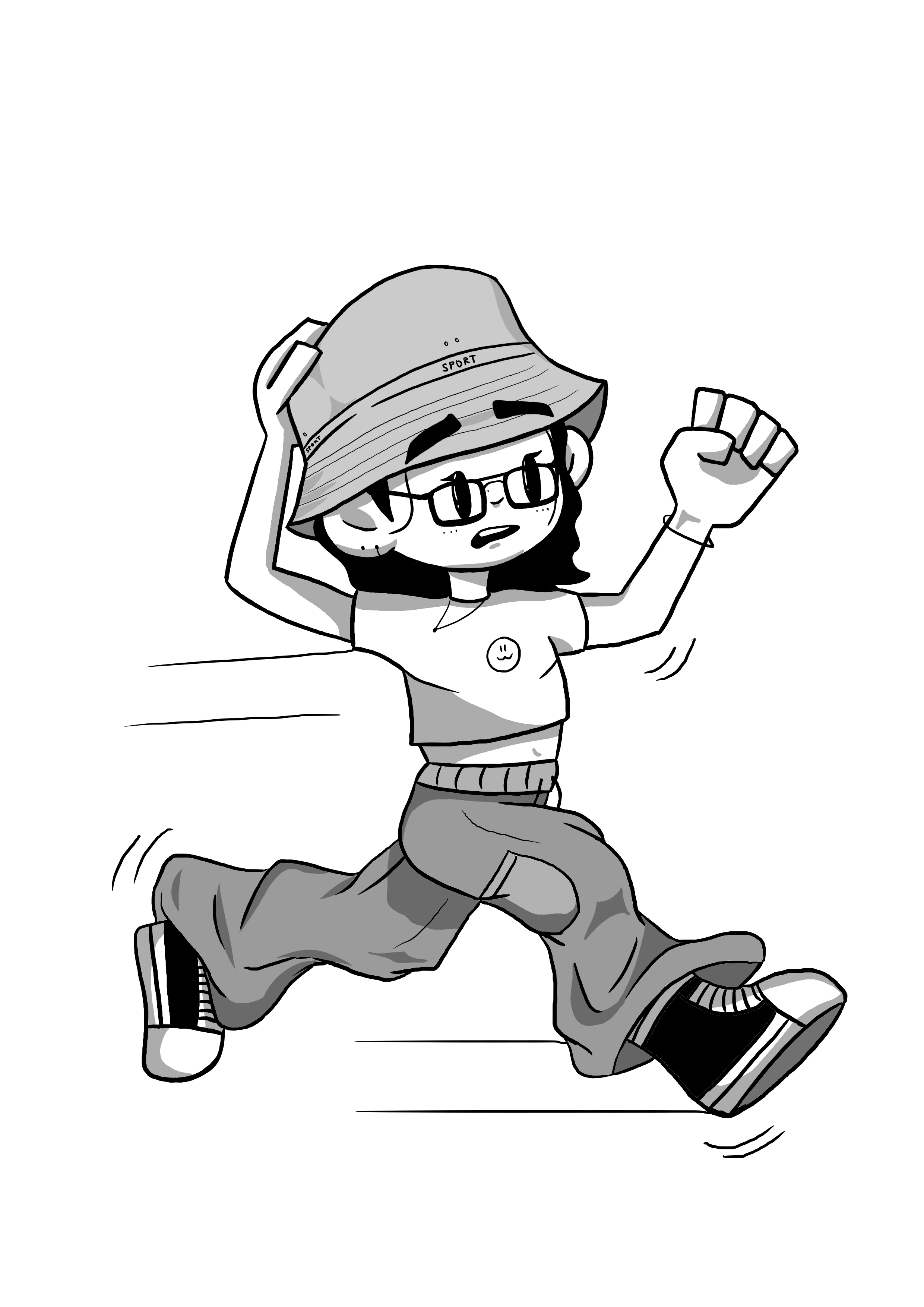Person running